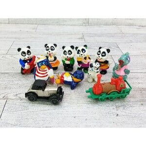 Kinder Surprise Set Panda Party Pandas Bears 1994 Figures Collectibles Lot of 11
